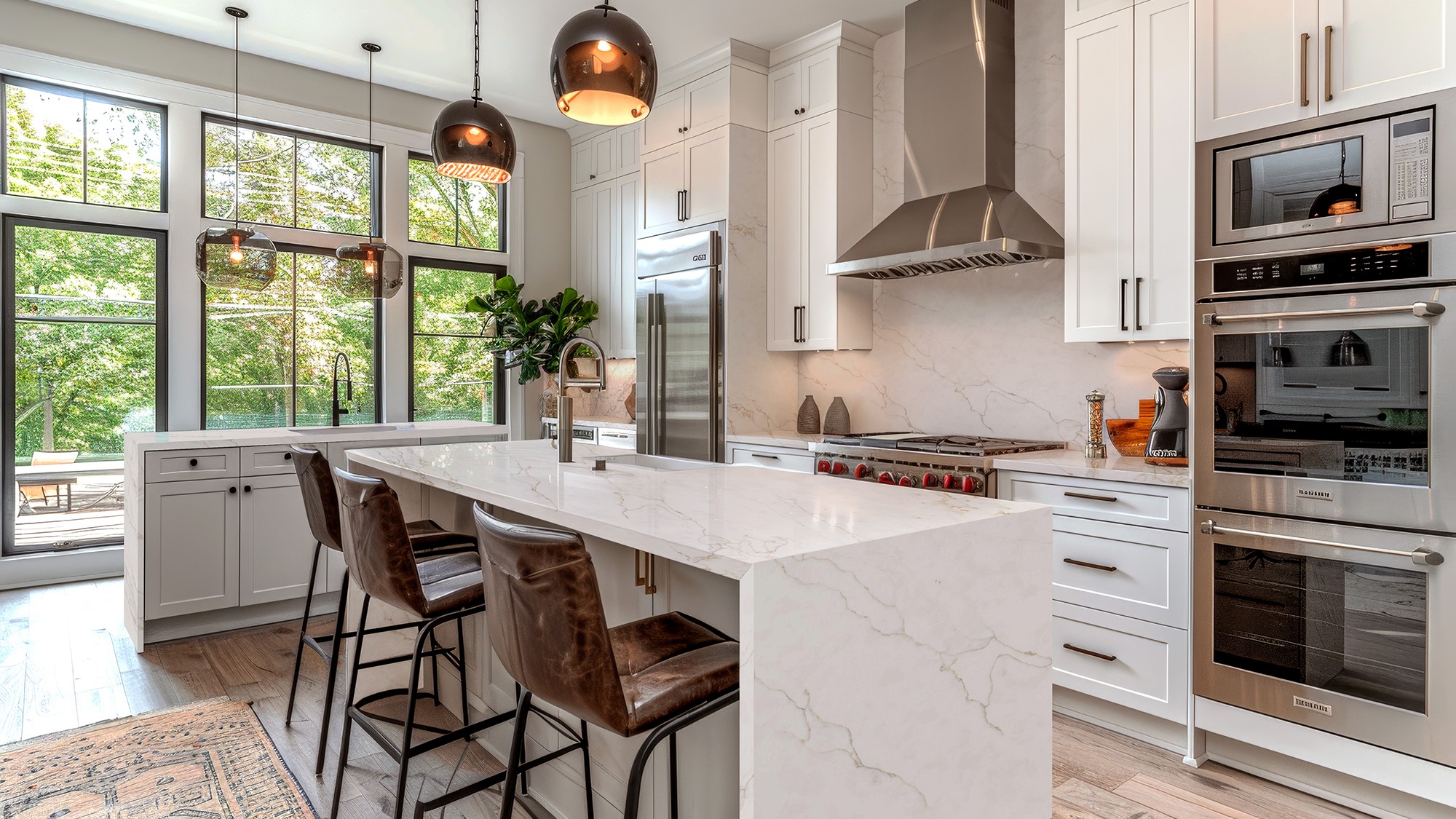 Calacatta Zenith Gold Quartz Calacatta Zenith Gold Quartz - Kitchen application