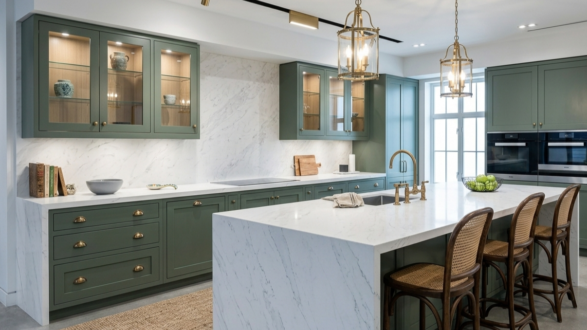 Glacier Mist Quartz - Kitchen Countertop Glacier Mist Quartz - Kitchen Countertop