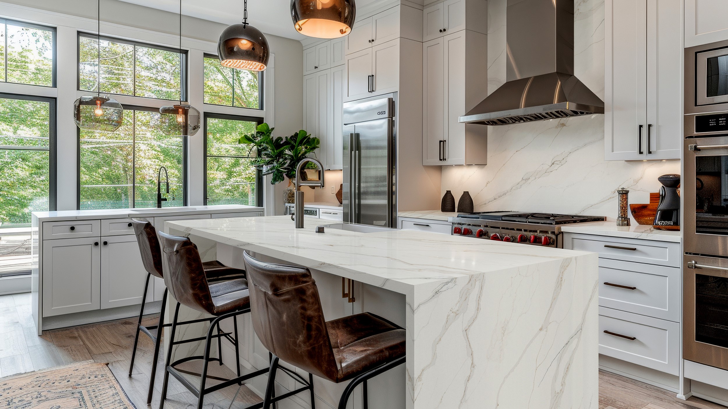 Calacatta Ashford Quartz Calacatta Ashford Quartz - Kitchen Countertop & Backsplash